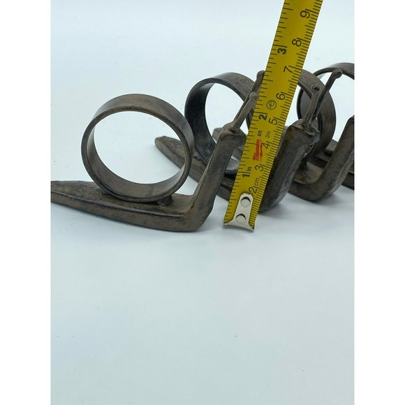 Set of Four Metal Cast Iron Snail Napkin Holders Farmhouse 2.5" H x 1.5" W Retro - Picture 9 of 11